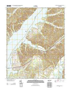 Johnsonville Tennessee Historical topographic map, 1:24000 scale, 7.5 X 7.5 Minute, Year 2013