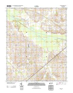Jones Tennessee Historical topographic map, 1:24000 scale, 7.5 X 7.5 Minute, Year 2013