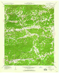 Jones Cove Tennessee Historical topographic map, 1:24000 scale, 7.5 X 7.5 Minute, Year 1940