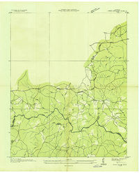 Jones Knob Tennessee Historical topographic map, 1:24000 scale, 7.5 X 7.5 Minute, Year 1936