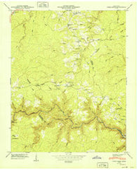 Jones Knob Tennessee Historical topographic map, 1:24000 scale, 7.5 X 7.5 Minute, Year 1949