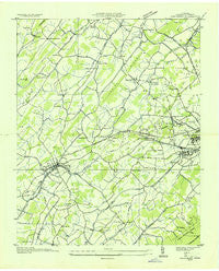 Jonesboro Tennessee Historical topographic map, 1:24000 scale, 7.5 X 7.5 Minute, Year 1935