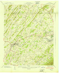 Jonesboro Tennessee Historical topographic map, 1:24000 scale, 7.5 X 7.5 Minute, Year 1939