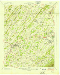 Jonesboro Tennessee Historical topographic map, 1:24000 scale, 7.5 X 7.5 Minute, Year 1939