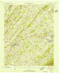 Jonesboro Tennessee Historical topographic map, 1:24000 scale, 7.5 X 7.5 Minute, Year 1939