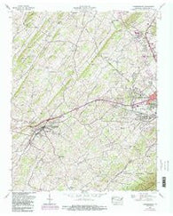 Jonesborough Tennessee Historical topographic map, 1:24000 scale, 7.5 X 7.5 Minute, Year 1959