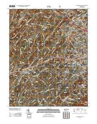Jonesborough Tennessee Historical topographic map, 1:24000 scale, 7.5 X 7.5 Minute, Year 2011