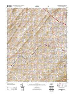 Jonesborough Tennessee Historical topographic map, 1:24000 scale, 7.5 X 7.5 Minute, Year 2013