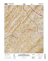 Jonesborough Tennessee Current topographic map, 1:24000 scale, 7.5 X 7.5 Minute, Year 2016