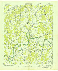 Joppa Tennessee Historical topographic map, 1:24000 scale, 7.5 X 7.5 Minute, Year 1935