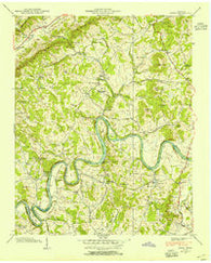 Joppa Tennessee Historical topographic map, 1:24000 scale, 7.5 X 7.5 Minute, Year 1938