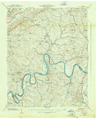 Joppa Tennessee Historical topographic map, 1:24000 scale, 7.5 X 7.5 Minute, Year 1939
