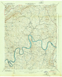 Joppa Tennessee Historical topographic map, 1:24000 scale, 7.5 X 7.5 Minute, Year 1939