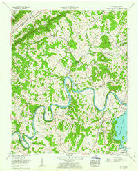 Joppa Tennessee Historical topographic map, 1:24000 scale, 7.5 X 7.5 Minute, Year 1961