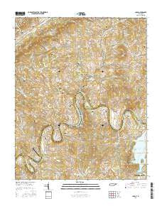 Joppa Tennessee Current topographic map, 1:24000 scale, 7.5 X 7.5 Minute, Year 2016