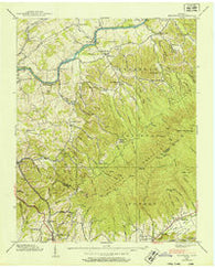 Keenburg Tennessee Historical topographic map, 1:24000 scale, 7.5 X 7.5 Minute, Year 1938