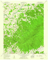 Keenburg Tennessee Historical topographic map, 1:24000 scale, 7.5 X 7.5 Minute, Year 1960