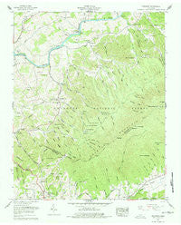 Keenburg Tennessee Historical topographic map, 1:24000 scale, 7.5 X 7.5 Minute, Year 1960