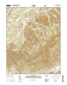 Keenburg Tennessee Current topographic map, 1:24000 scale, 7.5 X 7.5 Minute, Year 2016