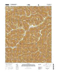 Ketchen Tennessee Current topographic map, 1:24000 scale, 7.5 X 7.5 Minute, Year 2016
