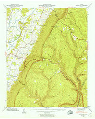 Ketner Gap Tennessee Historical topographic map, 1:24000 scale, 7.5 X 7.5 Minute, Year 1943