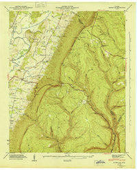 Ketner Gap Tennessee Historical topographic map, 1:24000 scale, 7.5 X 7.5 Minute, Year 1946