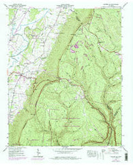 Ketner Gap Tennessee Historical topographic map, 1:24000 scale, 7.5 X 7.5 Minute, Year 1943