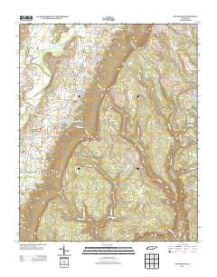 Ketner Gap Tennessee Historical topographic map, 1:24000 scale, 7.5 X 7.5 Minute, Year 2013
