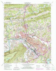 Kingsport Tennessee Historical topographic map, 1:24000 scale, 7.5 X 7.5 Minute, Year 1959