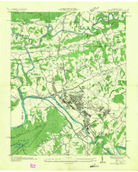 Kingsport Tennessee Historical topographic map, 1:24000 scale, 7.5 X 7.5 Minute, Year 1935