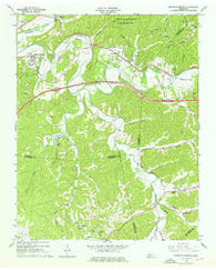 Kingston Springs Tennessee Historical topographic map, 1:24000 scale, 7.5 X 7.5 Minute, Year 1966