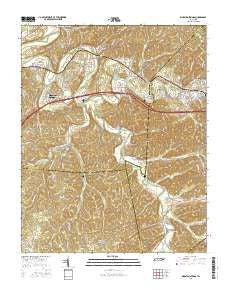 Kingston Springs Tennessee Current topographic map, 1:24000 scale, 7.5 X 7.5 Minute, Year 2016