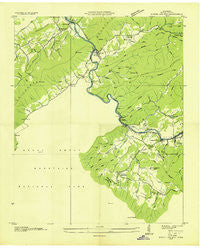 Kinzel Springs Tennessee Historical topographic map, 1:24000 scale, 7.5 X 7.5 Minute, Year 1936