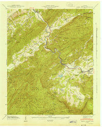Kinzel Springs Tennessee Historical topographic map, 1:24000 scale, 7.5 X 7.5 Minute, Year 1941