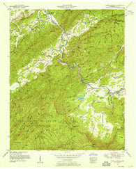 Kinzel Springs Tennessee Historical topographic map, 1:24000 scale, 7.5 X 7.5 Minute, Year 1953