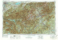 Knoxville Tennessee Historical topographic map, 1:250000 scale, 1 X 2 Degree, Year 1957