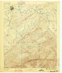 Knoxville Tennessee Historical topographic map, 1:125000 scale, 30 X 30 Minute, Year 1886