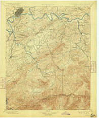 Knoxville Tennessee Historical topographic map, 1:125000 scale, 30 X 30 Minute, Year 1901