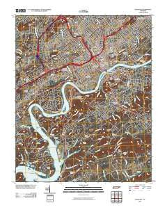 Knoxville Tennessee Historical topographic map, 1:24000 scale, 7.5 X 7.5 Minute, Year 2010