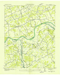 Kykers Ferry Tennessee Historical topographic map, 1:24000 scale, 7.5 X 7.5 Minute, Year 1935