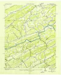 Kyles Ford Tennessee Historical topographic map, 1:24000 scale, 7.5 X 7.5 Minute, Year 1935