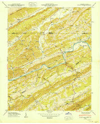 Kyles Ford Tennessee Historical topographic map, 1:24000 scale, 7.5 X 7.5 Minute, Year 1950