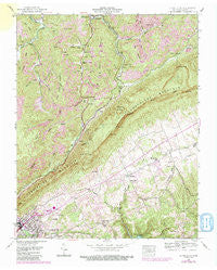 La Follette Tennessee Historical topographic map, 1:24000 scale, 7.5 X 7.5 Minute, Year 1952