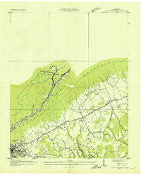 La Follette Tennessee Historical topographic map, 1:24000 scale, 7.5 X 7.5 Minute, Year 1936