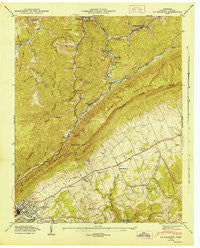 La Follette Tennessee Historical topographic map, 1:24000 scale, 7.5 X 7.5 Minute, Year 1946