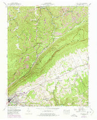 La Follette Tennessee Historical topographic map, 1:24000 scale, 7.5 X 7.5 Minute, Year 1952