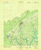 La Follette Tennessee Historical topographic map, 1:48000 scale, 15 X 15 Minute, Year 1936