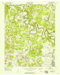 La Vergne Tennessee Historical topographic map, 1:24000 scale, 7.5 X 7.5 Minute, Year 1952