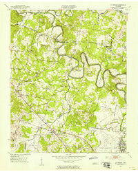 La Vergne Tennessee Historical topographic map, 1:24000 scale, 7.5 X 7.5 Minute, Year 1952