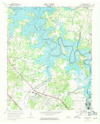 La Vergne Tennessee Historical topographic map, 1:24000 scale, 7.5 X 7.5 Minute, Year 1968